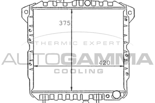 AUTOGAMMA Radiaator,mootorijahutus 100571