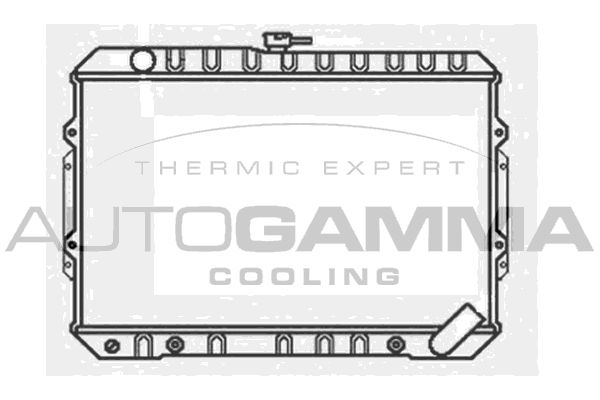 AUTOGAMMA Радиатор, охлаждение двигателя 100594