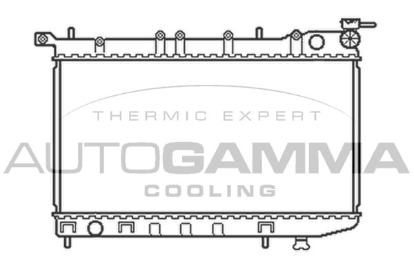 AUTOGAMMA Radiaator,mootorijahutus 100649