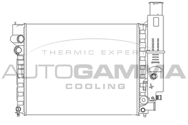 AUTOGAMMA Radiaator,mootorijahutus 100764