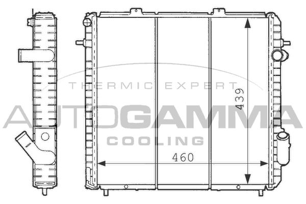 AUTOGAMMA Radiaator,mootorijahutus 100895