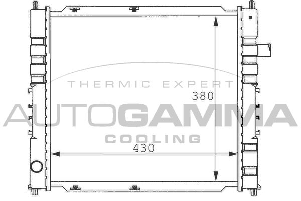 AUTOGAMMA Radiaator,mootorijahutus 100924