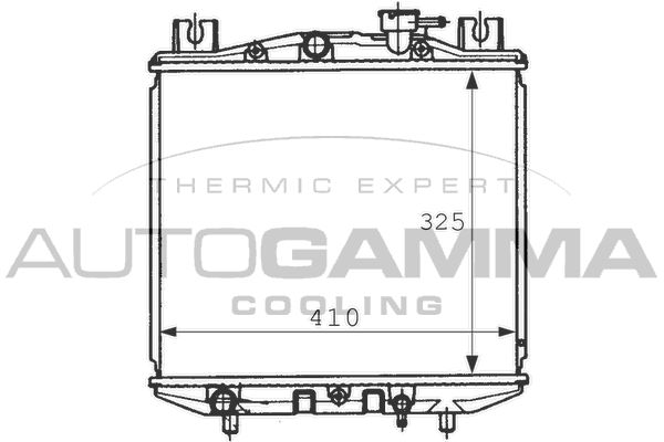 AUTOGAMMA Radiaator,mootorijahutus 100969