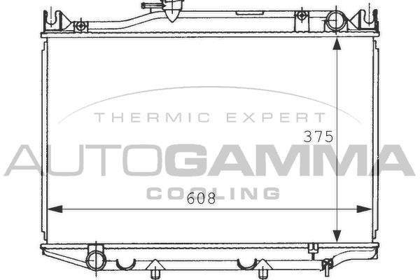 AUTOGAMMA Radiaator,mootorijahutus 101007