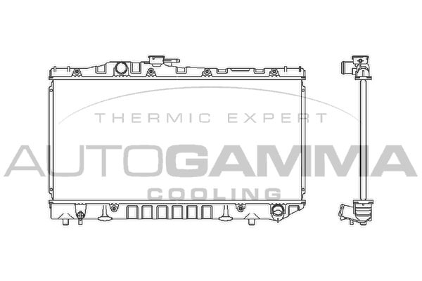 AUTOGAMMA Radiaator,mootorijahutus 101011