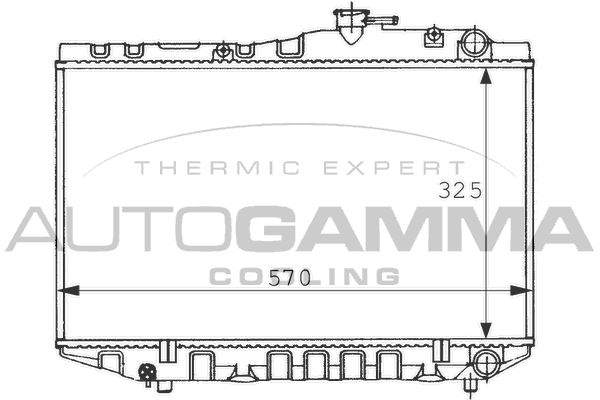 AUTOGAMMA Radiaator,mootorijahutus 101018