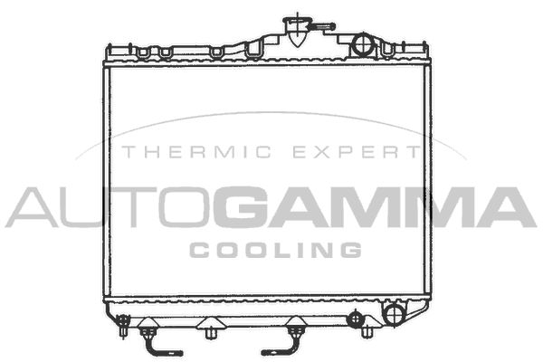 AUTOGAMMA Радиатор, охлаждение двигателя 101035