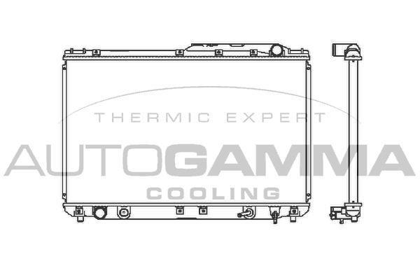 AUTOGAMMA Radiaator,mootorijahutus 101136