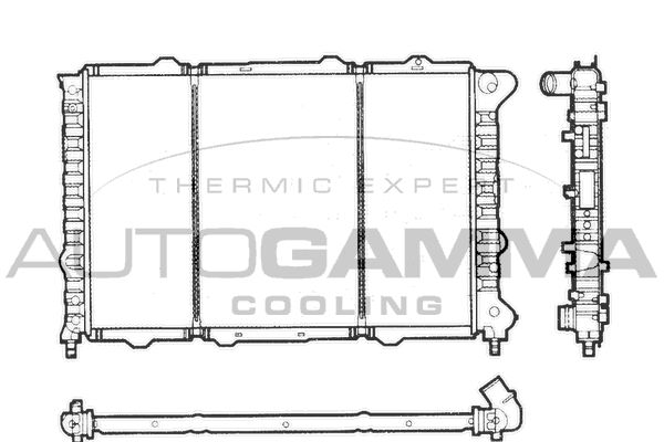 AUTOGAMMA Radiaator,mootorijahutus 101144