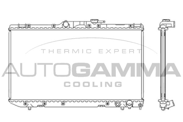 AUTOGAMMA Radiaator,mootorijahutus 101271