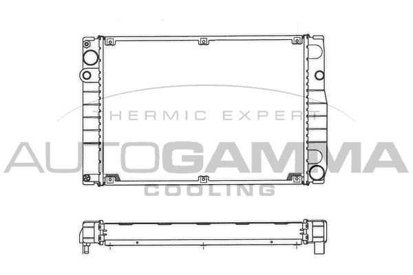 AUTOGAMMA Radiaator,mootorijahutus 101300