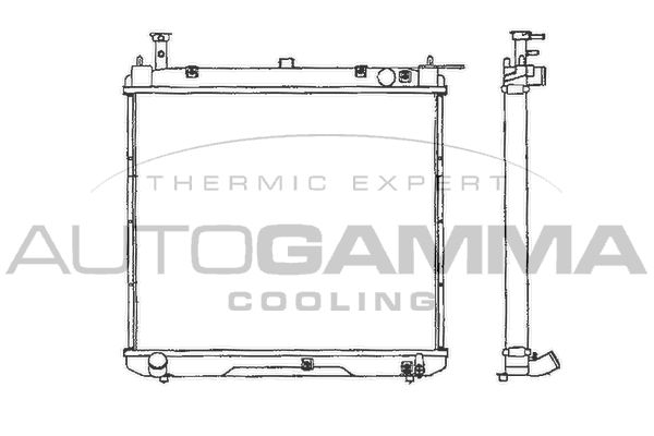 AUTOGAMMA Radiaator,mootorijahutus 101307