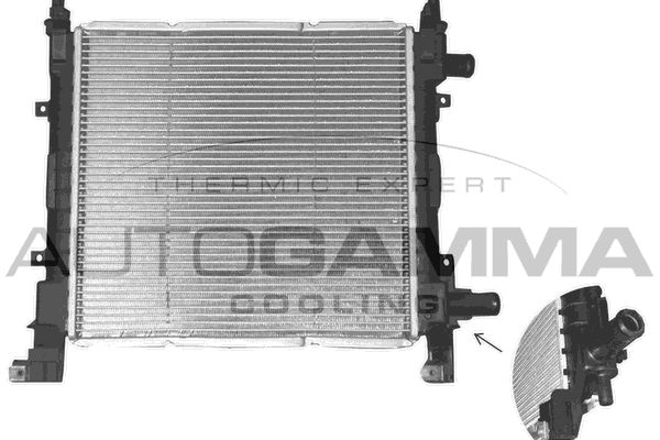 AUTOGAMMA Radiaator,mootorijahutus 101332