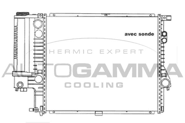 AUTOGAMMA Radiaator,mootorijahutus 101361