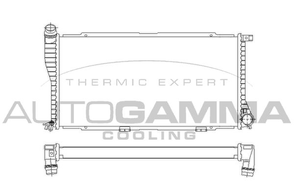 AUTOGAMMA Radiaator,mootorijahutus 101392