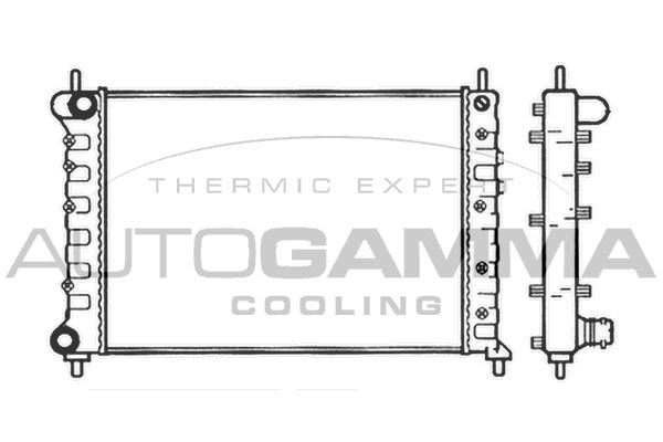 AUTOGAMMA Radiaator,mootorijahutus 101399