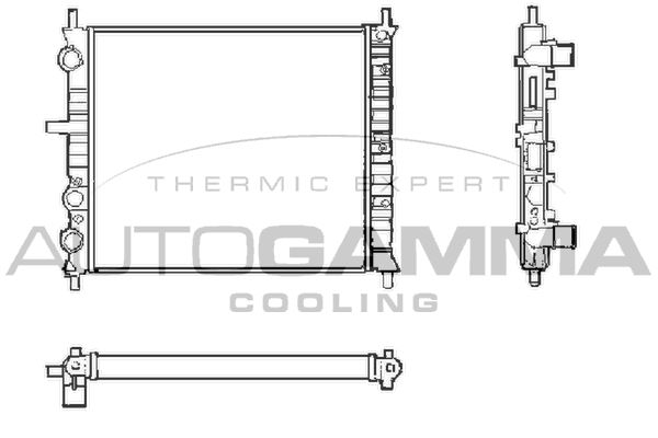 AUTOGAMMA Radiaator,mootorijahutus 101405