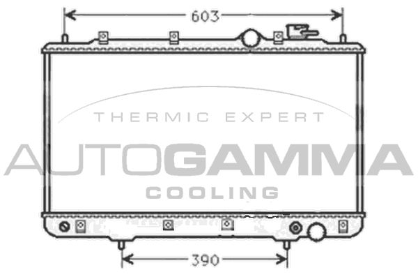 AUTOGAMMA Radiaator,mootorijahutus 101441