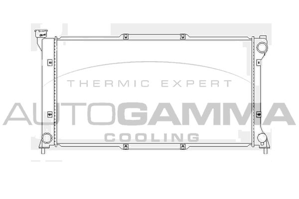 AUTOGAMMA Радиатор, охлаждение двигателя 101447