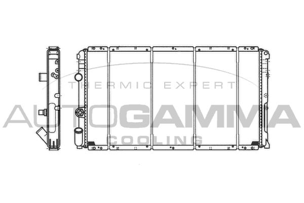 AUTOGAMMA Радиатор, охлаждение двигателя 101461