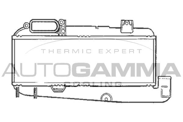 AUTOGAMMA Kompressoriõhu radiaator 101489