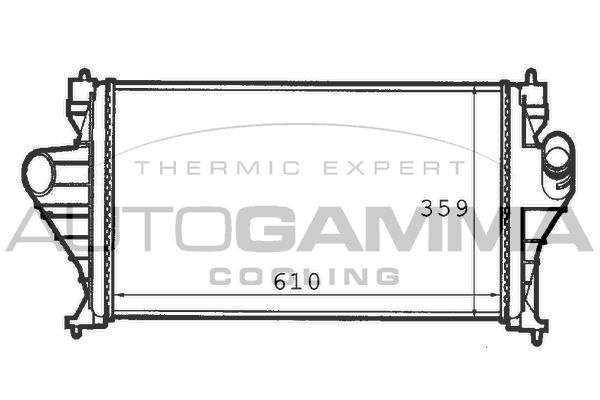 AUTOGAMMA Kompressoriõhu radiaator 101495