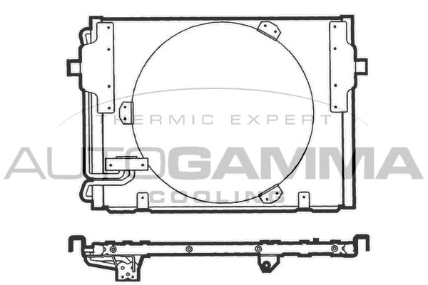 AUTOGAMMA Конденсатор, кондиционер 101566
