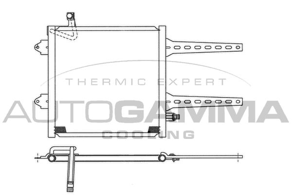 AUTOGAMMA Конденсатор, кондиционер 101603