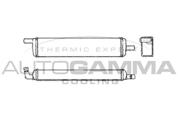 AUTOGAMMA Теплообменник, отопление салона 101653