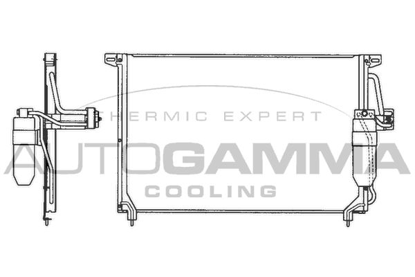 AUTOGAMMA Конденсатор, кондиционер 101714