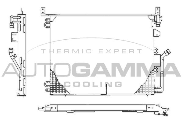 AUTOGAMMA Конденсатор, кондиционер 101729