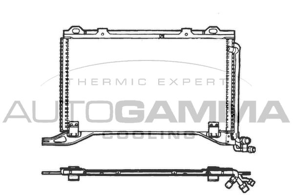 AUTOGAMMA Конденсатор, кондиционер 101731