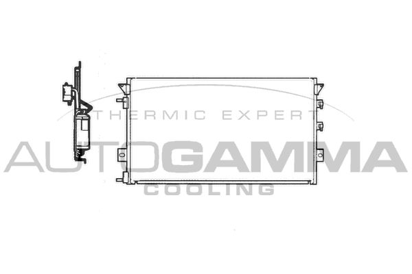 AUTOGAMMA Конденсатор, кондиционер 101743