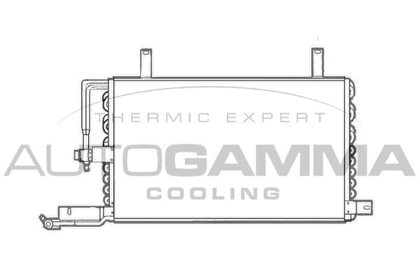 AUTOGAMMA Конденсатор, кондиционер 101749