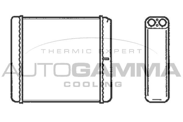 AUTOGAMMA Теплообменник, отопление салона 101771