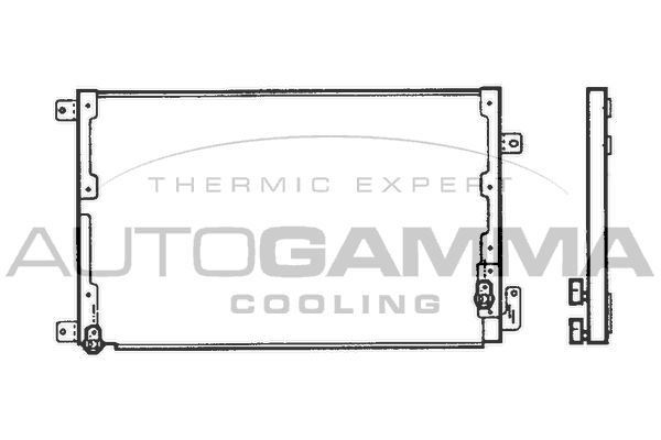 AUTOGAMMA Конденсатор, кондиционер 101821