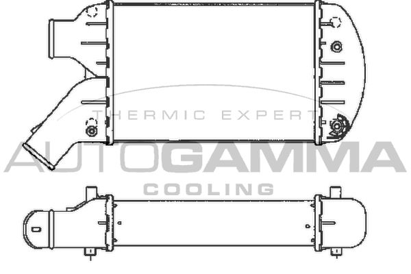 AUTOGAMMA Kompressoriõhu radiaator 101854