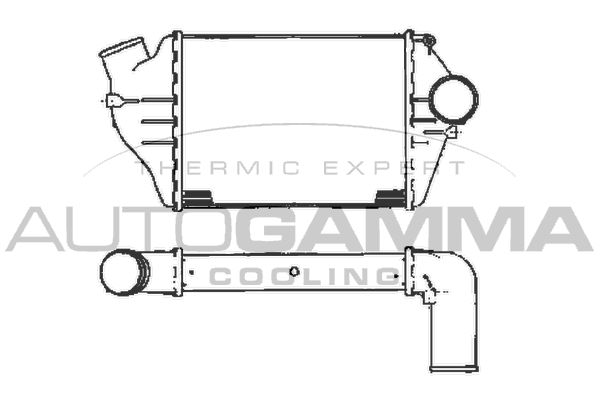 AUTOGAMMA Kompressoriõhu radiaator 101891