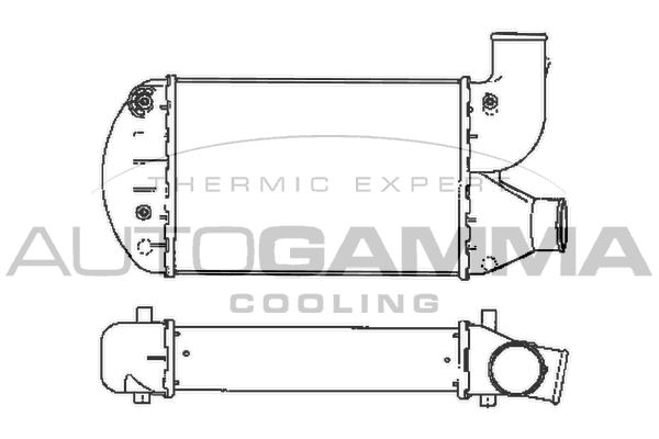 AUTOGAMMA Kompressoriõhu radiaator 101912