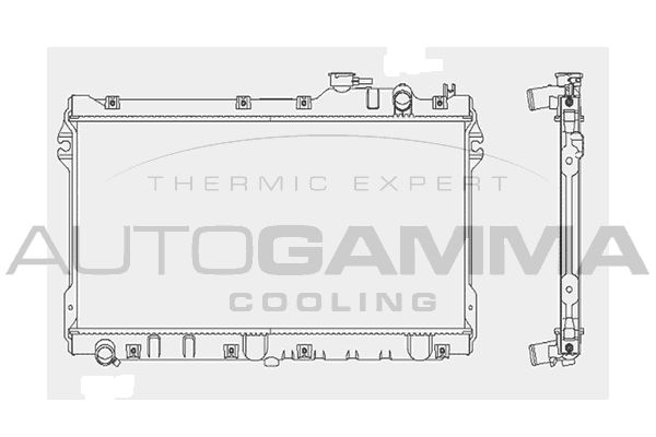 AUTOGAMMA Radiaator,mootorijahutus 101998