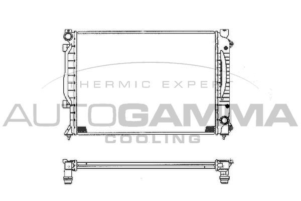 AUTOGAMMA Radiaator,mootorijahutus 102028