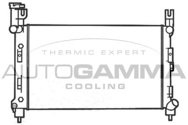 AUTOGAMMA Радиатор, охлаждение двигателя 102044