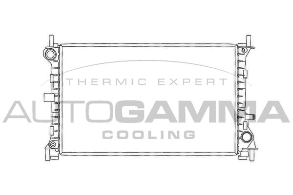 AUTOGAMMA Радиатор, охлаждение двигателя 102072