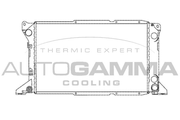 AUTOGAMMA Радиатор, охлаждение двигателя 102088