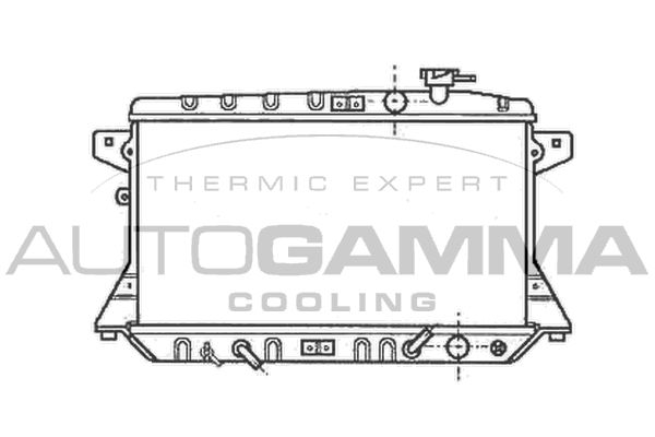AUTOGAMMA Радиатор, охлаждение двигателя 102117
