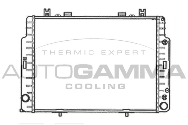 AUTOGAMMA Радиатор, охлаждение двигателя 102164