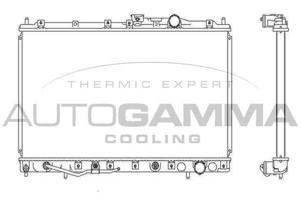 AUTOGAMMA Radiaator,mootorijahutus 102175