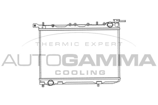 AUTOGAMMA Радиатор, охлаждение двигателя 102182
