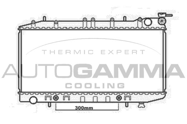 AUTOGAMMA Radiaator,mootorijahutus 102212