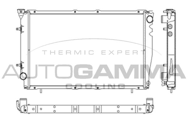 AUTOGAMMA Radiaator,mootorijahutus 102317